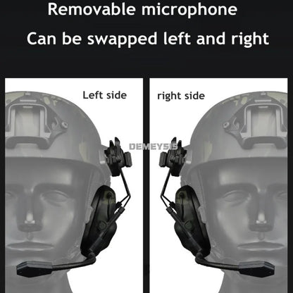 Tactical Headset Without Pickup Noise Reduction Shooting Earphone Hunting CS Communication Intercom Headphone Used with PTT