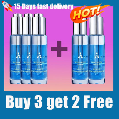 5% Blue Copper Peptide Serum For Face Anti Wrinkles Aging Facial Lifting & Moisturizing Brighten Skin Tone Skin Cosmetics