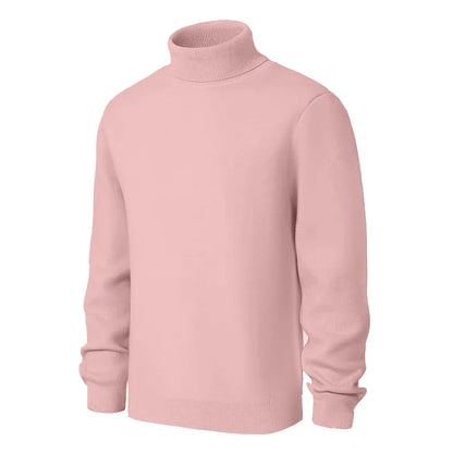 Animal Game Men's Cold Blouse Turtleneck Sweater Luxury Woolen Knitwear Casual Pullover Long Outerwear Solid Warm Streetwear
