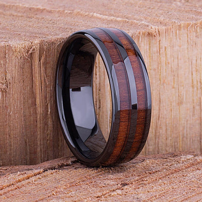 Bagues de mode en acier inoxydable argenté de 8 mm pour hommes, bagues incrustées de météorite en coquille d'ormeau rose pour hommes et femmes, bijoux de mariage
