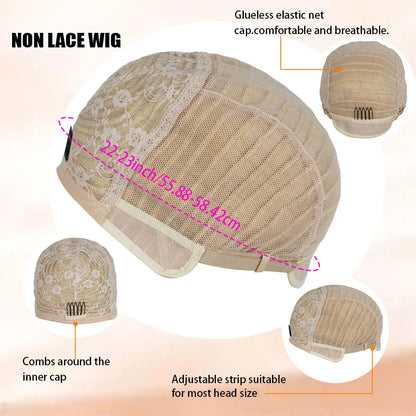 Human Hair Pixie Cut Wig Glueless Full Machine Made Short Straight Hair White Blond Color 100% Human Hair Wigs, 180% Density