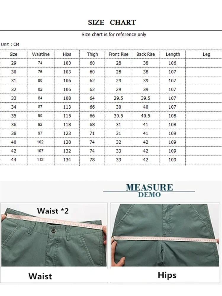 Corduroy Men Trousers Straight Thick Warm Autumn Winter Men Pants High Waist Mens Pants Plus Size 40 42 44 46