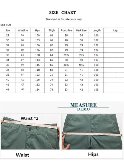 Corduroy Men Trousers Straight Thick Warm Autumn Winter Men Pants High Waist Mens Pants Plus Size 40 42 44 46