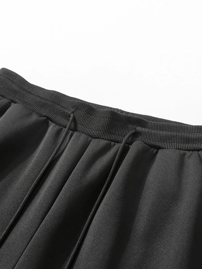 Pants for men in autumn and winter, thickened with fleece for outerwear, casual pants, warm lamb wool sports sweatpants