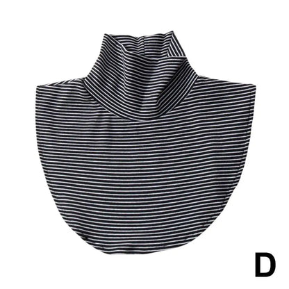 Women's Spring Fall Turtleneck Fake Collar Black White Extensions Mock Neck Half Top Blouse Neck Warmer False Collar