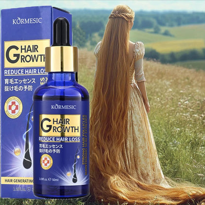 Sérum de Croissance Capillaire Anti-Chute et Repousse Huile Capillaire Prévention Calvitie Réparation Cuir Chevelu Abîmé Massage Hydratant Soin Nourrissant Cheveux