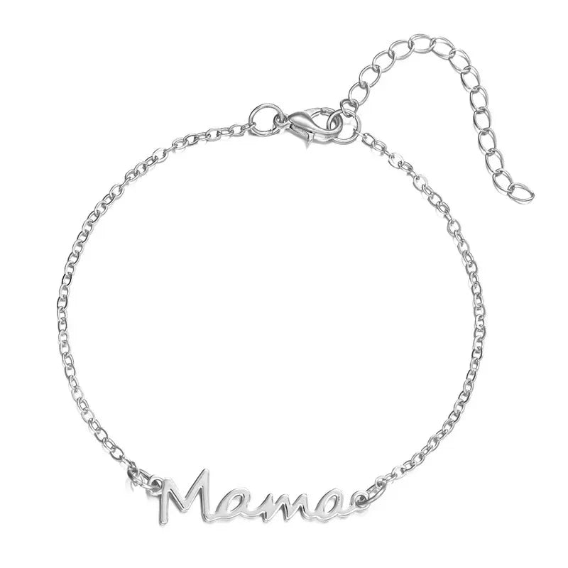 Popular, versatile, high-end, elegant Mama letter bracelet/necklace for Mother’s Day gifts.