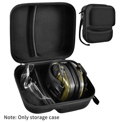 Étui de rangement rigide en EVA pour casques antibruit, sac de transport protecteur portable pour casques de réduction de bruit et lunettes de sécurité