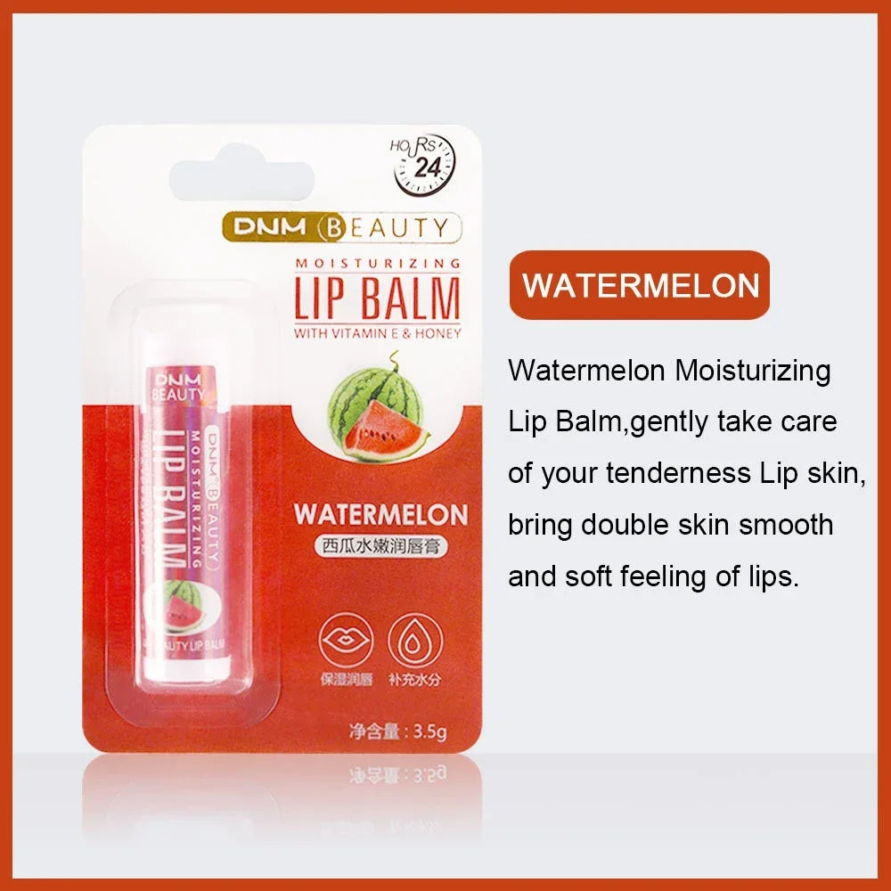 Fruit Lip Balm Winter Fashion Moisturizing Lip Oil Long-Lasting Clear Transparent Natural Aloe Lipstick Lip Care Lipstick Makeup