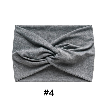 Wide Headbands for Women Large Turban Headwrap Boho Hairband Twisted Head Bands Sport Workout Stretch Non-slip Hair Accessories