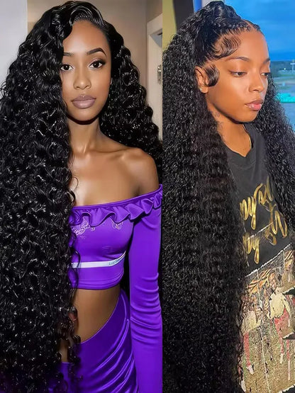 200 Density Hd Transparent Loose Deep Wave Lace Frontal