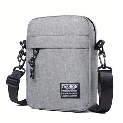 Petit sac à bandoulière simple et décontracté pour hommes en nylon Sac à bandoulière homme en tissu Oxford Sac messager de téléphone Sac de poitrine pour mari