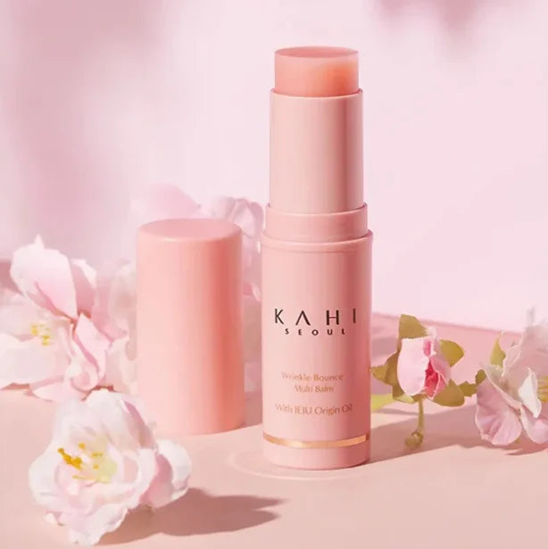 9g Original Korean KAHI Wrinkle Bounce Multi Balm Stick Moisturizing Essence Stick PDRN Collagen JEJU Origin Oil Balm Face Care