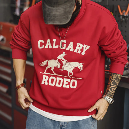 Maden Homme Pull Col Rond Rétro Polaire Épaisse Outerwear Décontracté Couche Chaude Vêtement de Printemps