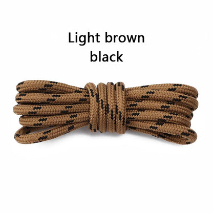 Round Solid Shoelaces for Sneakers Outdoor Hiking Boots Tooling Sports Shoe Laces Adult Kids Flower Dots Shoelace for Woman Man
