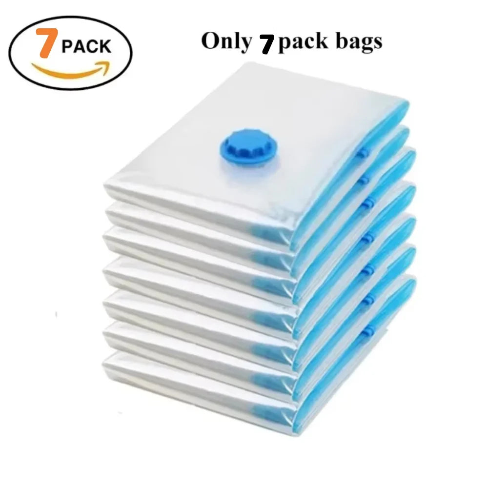 Vacuum Storage Organizer Bags, Travel Suitcases Essentials, Wardrobe Clothes Compression Packaging Sealing Bag Camping Equipment