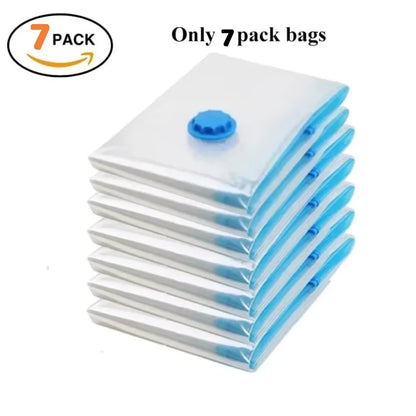 Vacuum Storage Organizer Bags, Travel Suitcases Essentials, Wardrobe Clothes Compression Packaging Sealing Bag Camping Equipment