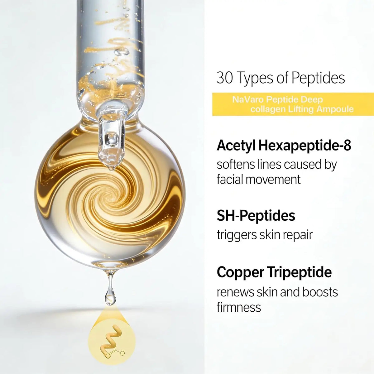Sérum visage Coréen au collagène et peptides de soie, ampoule liftante intensive, élasticité de la peau, hydratant, réparateur de barrière cutanée, antioxydant