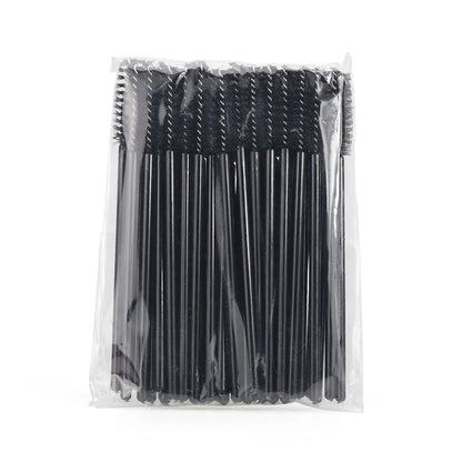 GLAMLASH 50PCS Disposable Eyelash Brushes Lashes Extension Eyebrow Brush Mascara Wands Applicator Makeup Tool