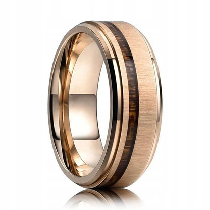 Bagues de mode en acier inoxydable argenté de 8 mm pour hommes, bagues incrustées de météorite en coquille d'ormeau rose pour hommes et femmes, bijoux de mariage