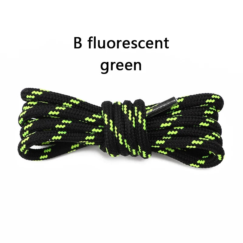 Round Solid Shoelaces for Sneakers Outdoor Hiking Boots Tooling Sports Shoe Laces Adult Kids Flower Dots Shoelace for Woman Man