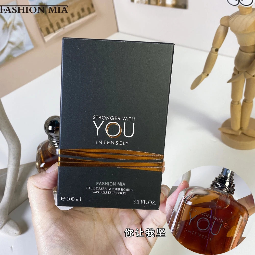 100ml Parfum homme Stronger With You Intensely de haute qualité, longue durée, boisé, atomiseur corporel, cadeaux