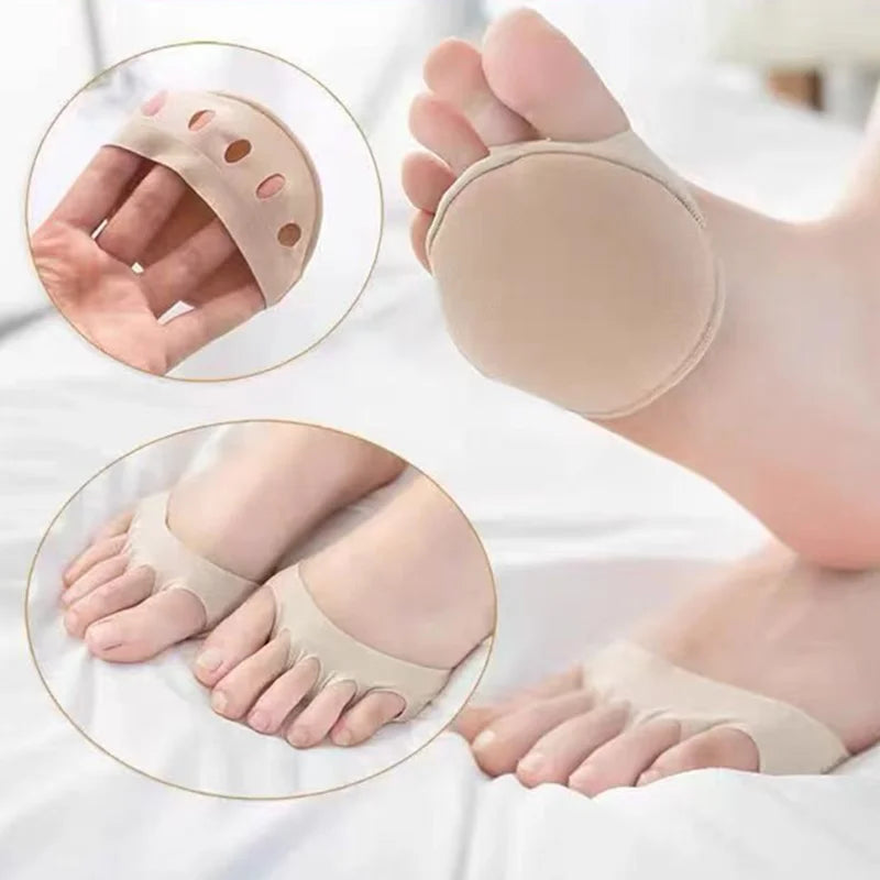 2-Pack Breathable Toe Pads, Forefoot Pad Protectors - Reusable Foot Pads, Foam Pads to Prevent Forefoot Pain and Discomfort