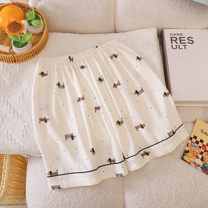 2Two-piece pajama set for women, summer short-sleeved shorts2026New sweet home wear two-piece set, lightweight style