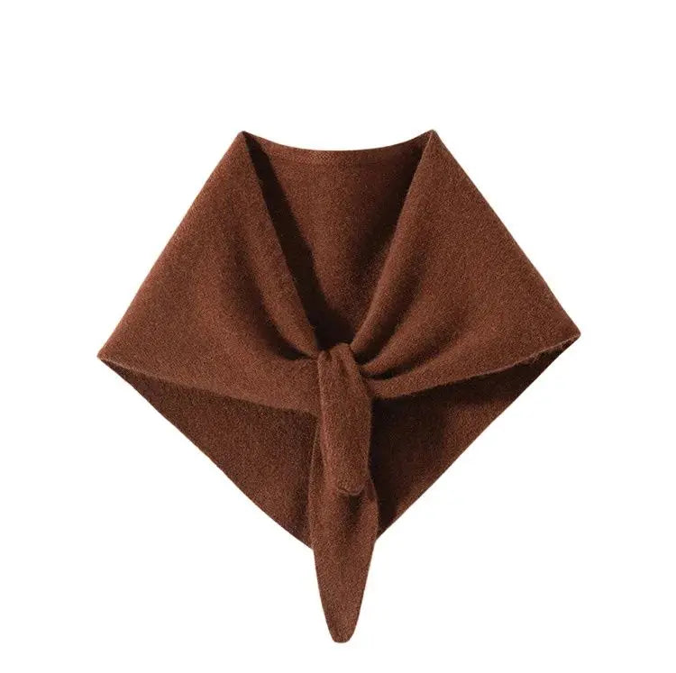 BirdTree, 100%Pure Cashmere Elegant Shawl, Women Solid Neck Protection, Soft Warm Triangle Scarf, 2024 Fall Winter Gift A48907QC