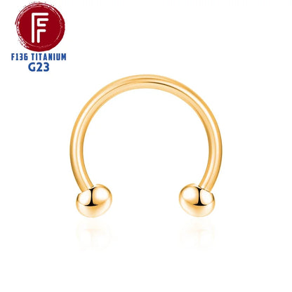 F136 Titane Piercing Pointe Conique Perle Ronde Zircon Hélice Anneaux de Nez Septum Cartilage Labret Boucle d'Oreille Bijoux de Corps Vente en Gros