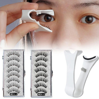 Cils magnétiques naturels 3D, avec 5 cils magnétiques, boîte d'expédition, cils faits à la main, cadeau réutilisable, support de livraison T6N2