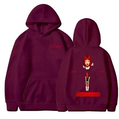 JENNIE Ruby Hoodie 2025 Nouvel Album Mode Homme/Femme Sweat-shirts à Capuche Harajuku Esthétique Hiver Vêtements Polaire Pull Vintage