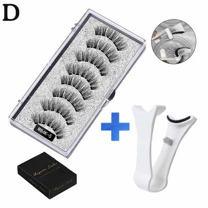 Cils magnétiques naturels 3D, avec 5 cils magnétiques, boîte d'expédition, cils faits à la main, cadeau réutilisable, support de livraison T6N2