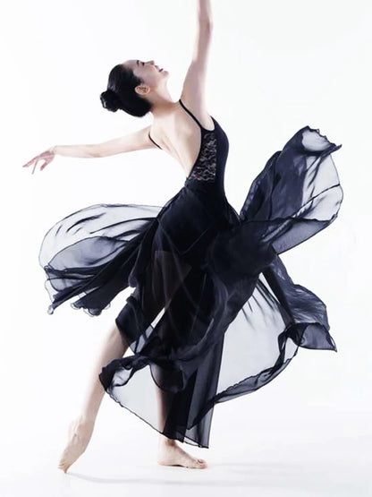 Ballet practice costume, ballet dance dress, full-skirted dance practice skirt, modern dance dress, dance outfit