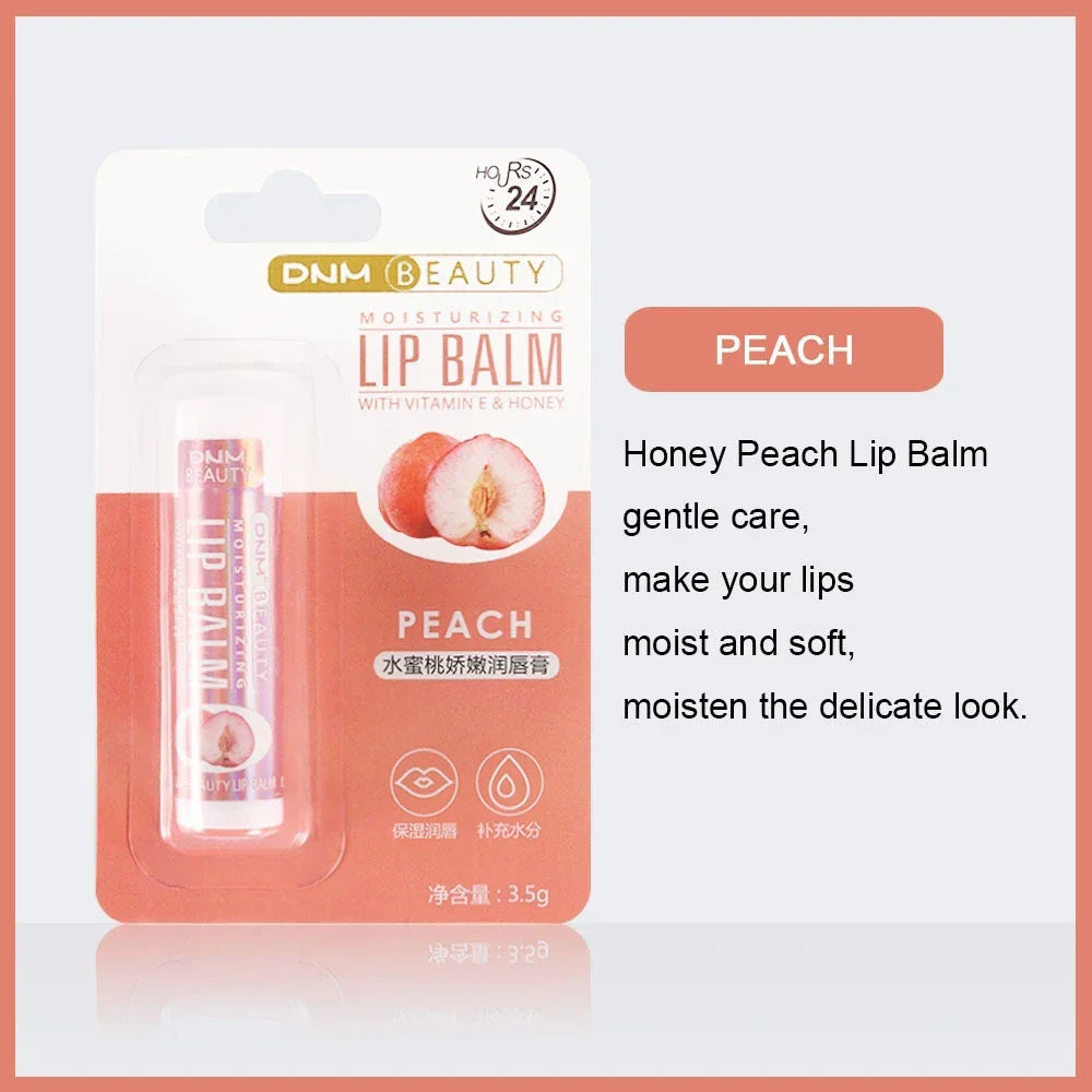 Fruit Lip Balm Winter Fashion Moisturizing Lip Oil Long-Lasting Clear Transparent Natural Aloe Lipstick Lip Care Lipstick Makeup
