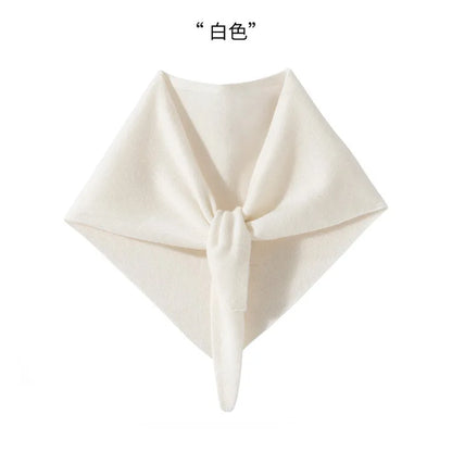 BirdTree, 100%Pure Cashmere Elegant Shawl, Women Solid Neck Protection, Soft Warm Triangle Scarf, 2024 Fall Winter Gift A48907QC
