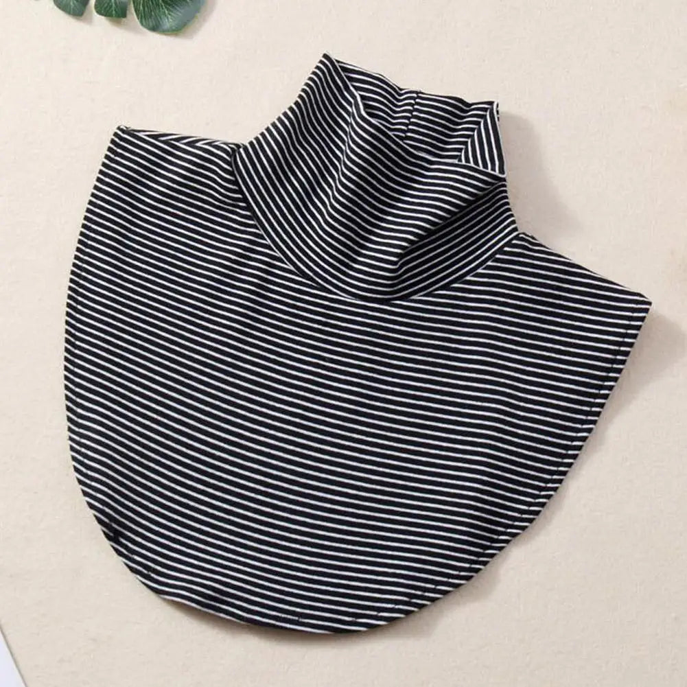 Women's Spring Fall Turtleneck Fake Collar Black White Extensions Mock Neck Half Top Blouse Neck Warmer False Collar