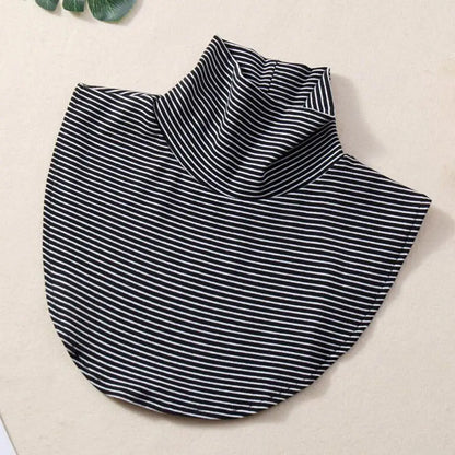 Women's Spring Fall Turtleneck Fake Collar Black White Extensions Mock Neck Half Top Blouse Neck Warmer False Collar