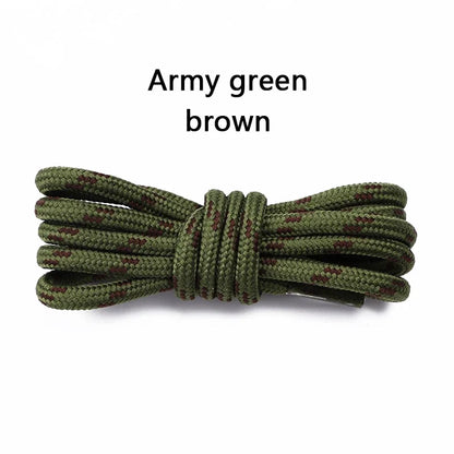 Round Solid Shoelaces for Sneakers Outdoor Hiking Boots Tooling Sports Shoe Laces Adult Kids Flower Dots Shoelace for Woman Man
