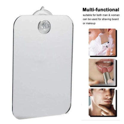 Miroir anti-buée acrylique pour douche, rasage, sans buée, accessoires de voyage pour femmes, maquillage, rasage pour hommes, outils de salle de bain