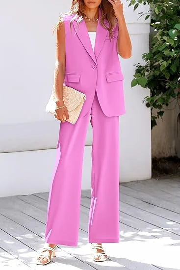 Customized Women's 2 Piece Outfits Sleeveless Suit Vest Womenzara woman 2025 new collection ropa mujer traf