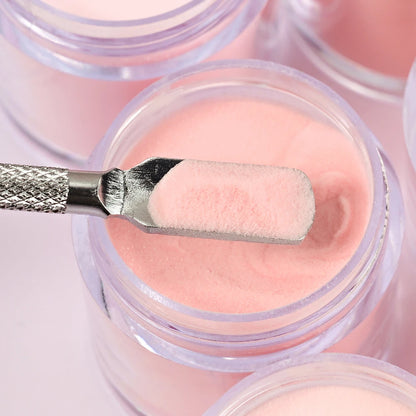 6Colors Nude/Pink Nail Art Acrylic Powder Net.7g*6Jars For French Nails Extension 3D Tips Carving Dipping Fast-Dry Polymer Dust