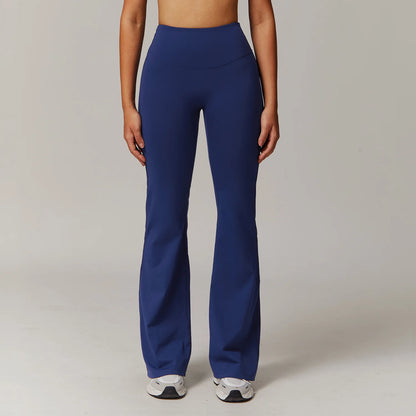High Waist Wide Leg Pants Leggings Women Tights Fitness Bell-bottoms Yoga Elastic Leggings Push Up Gym Workout Flared Pants