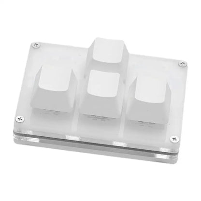 4 Keys Mini Keyboard Direction Arrows Keypad Up Down Left Right DIY Custom Programming Shortcuts USB Mechanical Keypad White