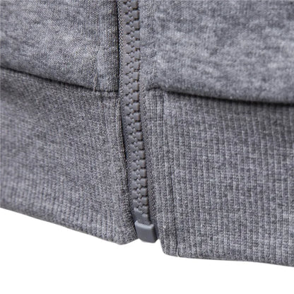 2021 New Autumn Winter Cotton Hoodied Mens Sweatshirts Solid Hoody Fleece Thick Hoodies Men Sportswear Zipper Sweatshirts Men