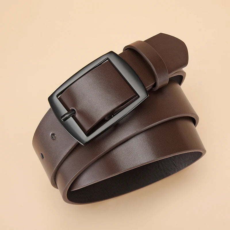 Nouvelle Ceinture de Luxe pour Hommes Ceinture en Cuir PU Boucle Ardillon en Métal Ceinture de Marque de Haute Qualité pour Jeans Grande Taille