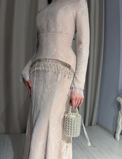 Dubai Elegant Evening Party Dresses Vintage Embroidery Formal Occasion Prom Gowns  فساتين شارون سعيد سهره