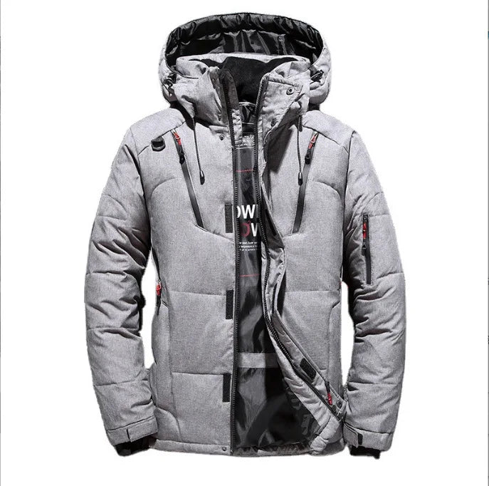 Men's Winter Outdoor Ski Suit Thick Warm Down Jacket Set Windproof Waterproof Mountaineering Coat Harajuku Casual Outerwear New