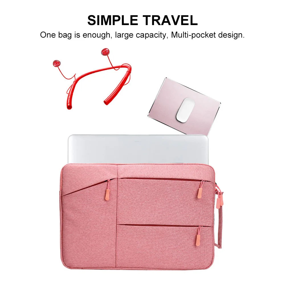 Laptop Bag 13 14 15 16 inch Waterproof Notebook Case Sleeve For Macbook Air Pro 15.4 15.6 Lenovo Computer Handbag Briefcase Bag