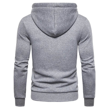 2021 New Autumn Winter Cotton Hoodied Mens Sweatshirts Solid Hoody Fleece Thick Hoodies Men Sportswear Zipper Sweatshirts Men
